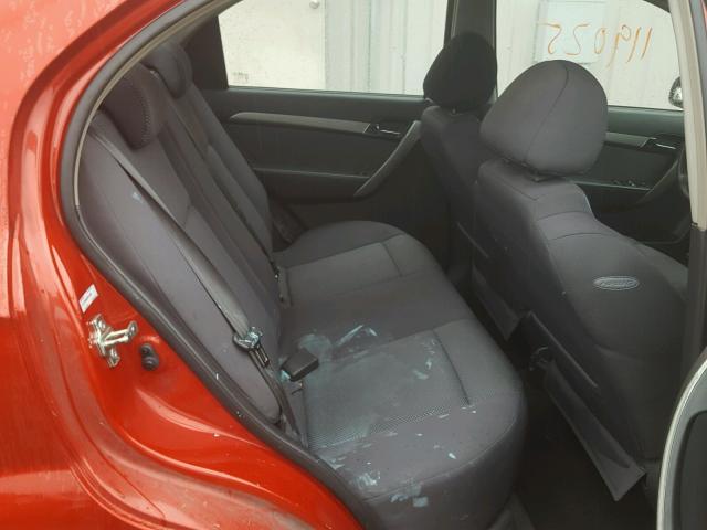 KL1TD56628B212383 - 2008 CHEVROLET AVEO BASE Qırmızı foto 6