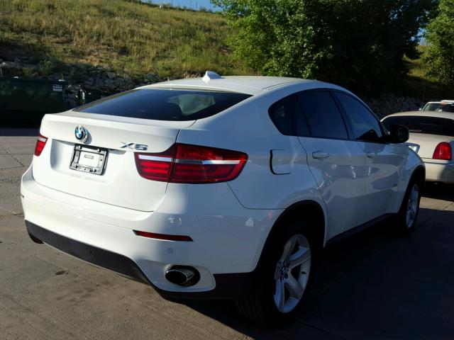 5UXFG2C56DL784874 - 2013 BMW X6 XDRIVE3 WHITE photo 4