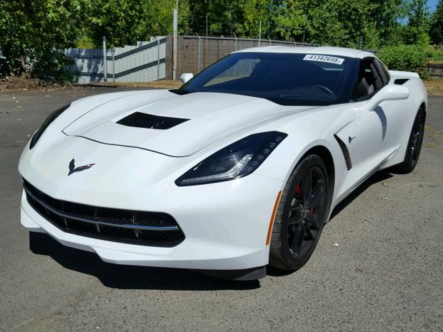 1G1YD2D7XF5121486 - 2015 CHEVROLET CORVETTE S WHITE photo 2