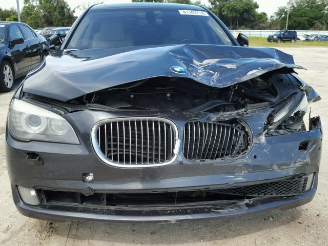 WBAKB4C55BC574870 - 2011 BMW 740 LI GRAY photo 9