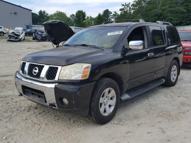 5N1AA08B14N722119 - 2004 NISSAN ARMADA SE BLACK photo 2