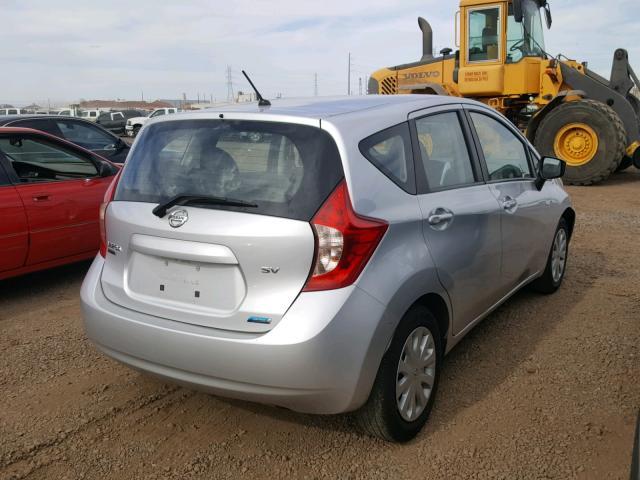 3N1CE2CP1FL386798 - 2015 NISSAN VERSA NOTE SILVER photo 4