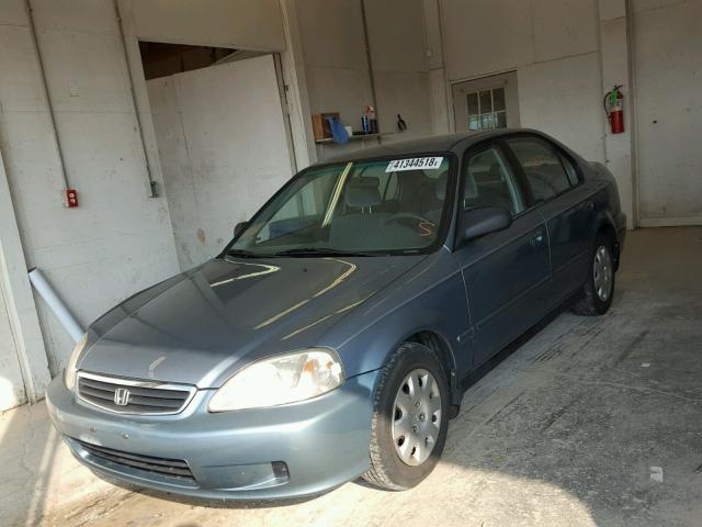 2HGEJ6612YH580527 - 2000 HONDA CIVIC BASE Mavi foto 2