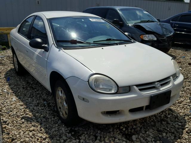 1B3ES56C12D591452 - 2002 DODGE NEON ES WHITE photo 1