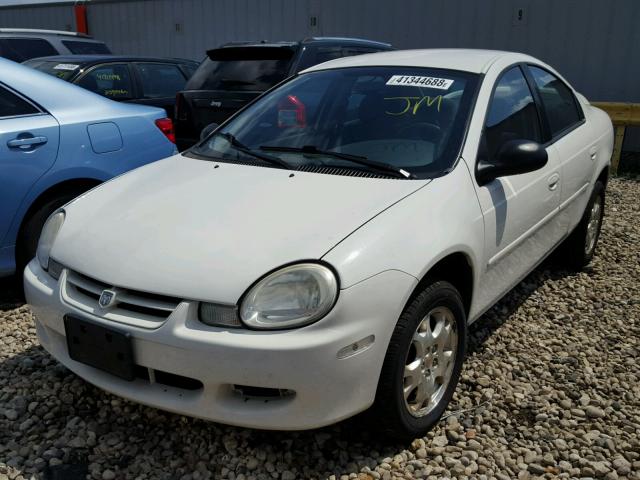 1B3ES56C12D591452 - 2002 DODGE NEON ES WHITE photo 2