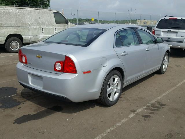 1G1ZA5EU0CF351420 - 2012 CHEVROLET MALIBU LS ვერცხლისფერი ფოტო 4