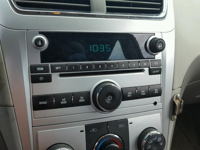 1G1ZA5EU0CF351420 - 2012 CHEVROLET MALIBU LS ვერცხლისფერი ფოტო 9