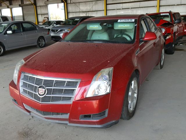 1G6DF577980204410 - 2008 CADILLAC CTS RED photo 2