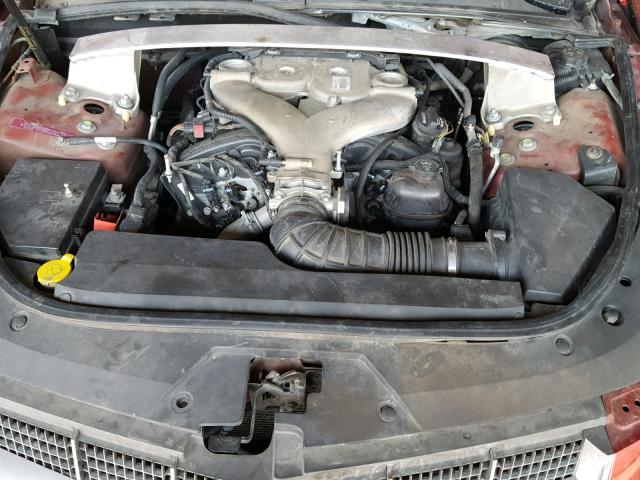 1G6DF577980204410 - 2008 CADILLAC CTS RED photo 7