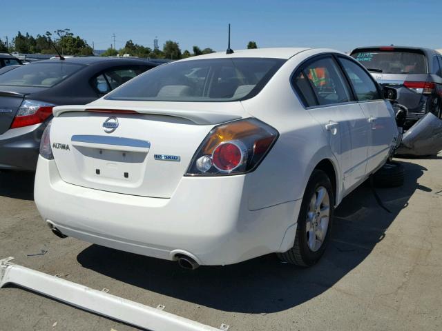 1N4CL21E08C172992 - 2008 NISSAN ALTIMA HYB WHITE photo 4