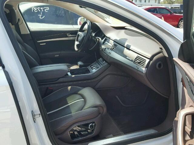 WAURMAFD2EN002237 - 2014 AUDI A8 L TDI WHITE photo 5