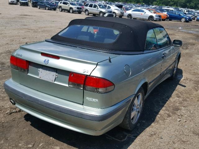 YS3DF78K427012671 - 2002 SAAB 9-3 SE GREEN photo 4