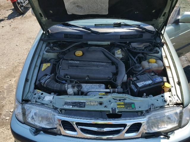 YS3DF78K427012671 - 2002 SAAB 9-3 SE GREEN photo 7