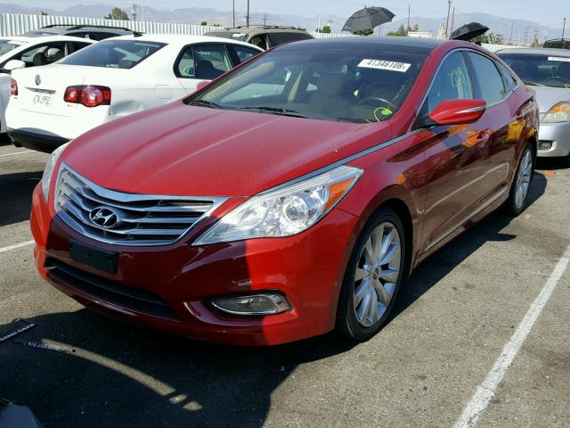 KMHFH4JG3DA200565 - 2013 HYUNDAI AZERA GLS RED photo 2