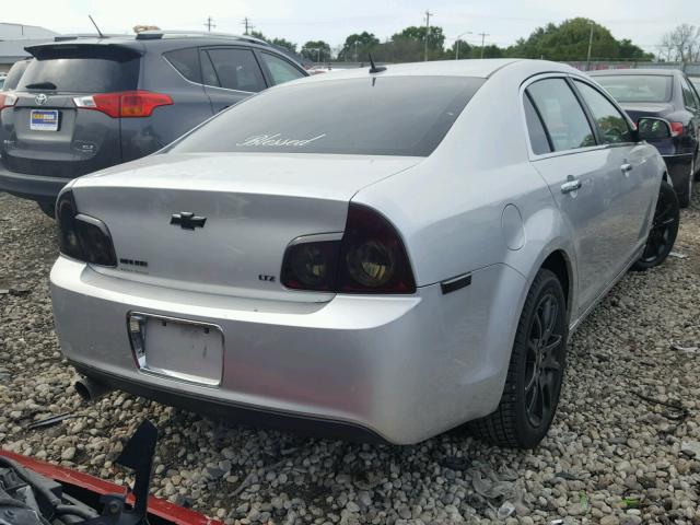 1G1ZK57B194184448 - 2009 CHEVROLET MALIBU LTZ SILVER photo 4