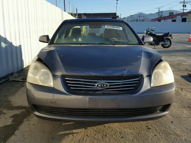 KNAGE123675117556 - 2007 KIA OPTIMA LX GRAY photo 10