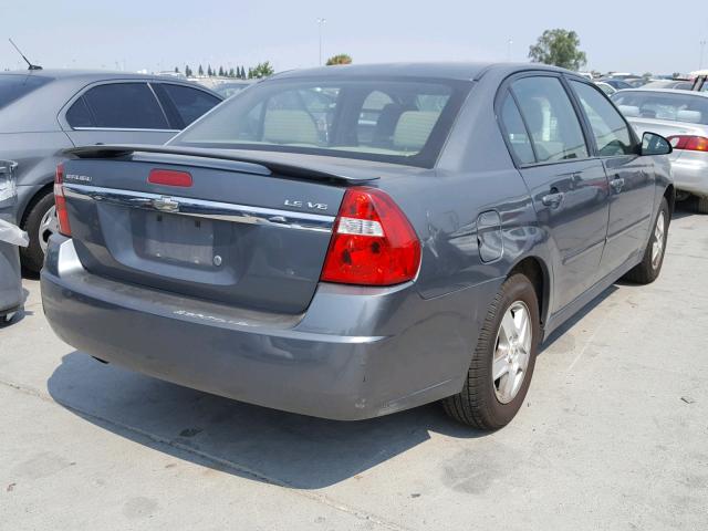1G1ZT528X5F236750 - 2005 CHEVROLET MALIBU LS ნაცრისფერი ფოტო 4