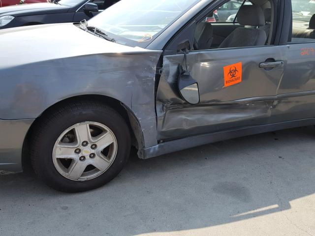1G1ZT528X5F236750 - 2005 CHEVROLET MALIBU LS ნაცრისფერი ფოტო 9