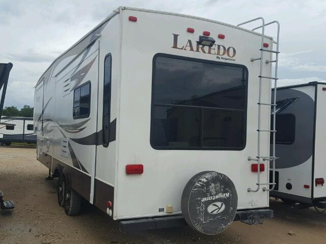 4YDF29222EE601070 - 2014 KEYSTONE LAREDO WHITE photo 3