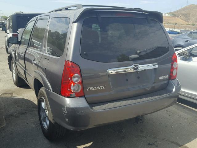 4F2CZ04186KM21676 - 2006 MAZDA TRIBUTE S GRAY photo 3