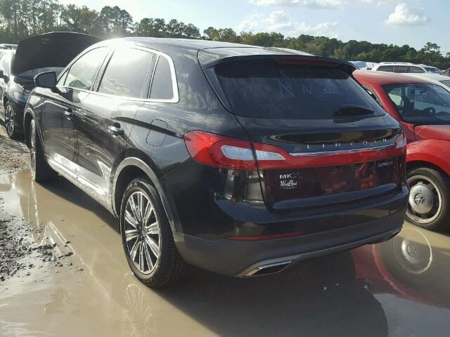 2LMPJ7JP9GBL26484 - 2016 LINCOLN MKX BLACK BLACK photo 3