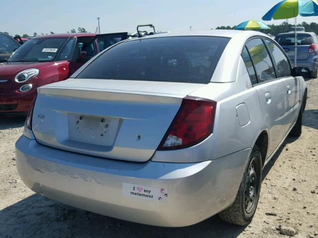 1G8AZ55F27Z176620 - 2007 SATURN ION LEVEL SILVER photo 4