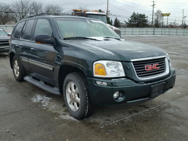 1GKDT13SX22287211 - 2002 GMC ENVOY GREEN photo 1