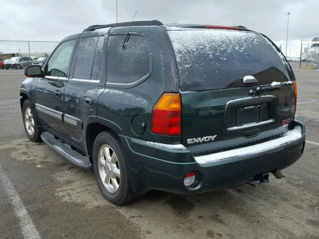 1GKDT13SX22287211 - 2002 GMC ENVOY GREEN photo 3