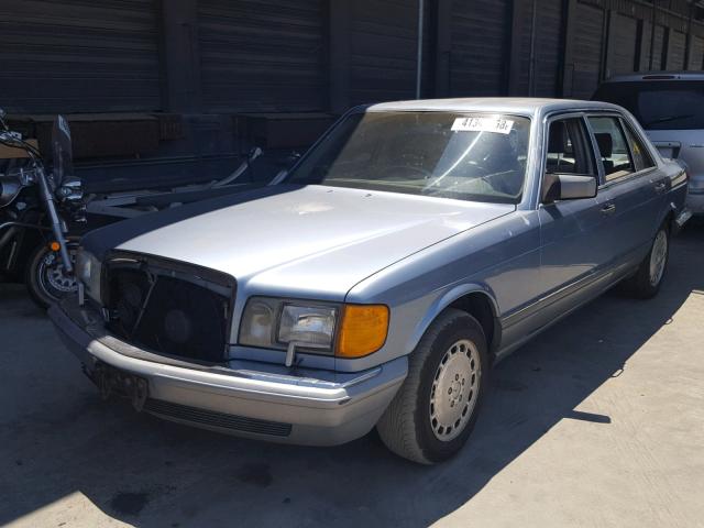 WDBCA35D2HA303454 - 1987 MERCEDES-BENZ 420 SEL BLUE photo 2