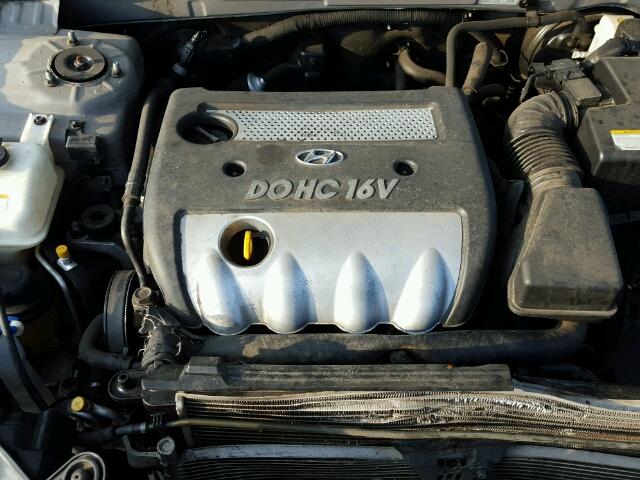 5NPET46C37H229310 - 2007 HYUNDAI SONATA GLS SILVER photo 7