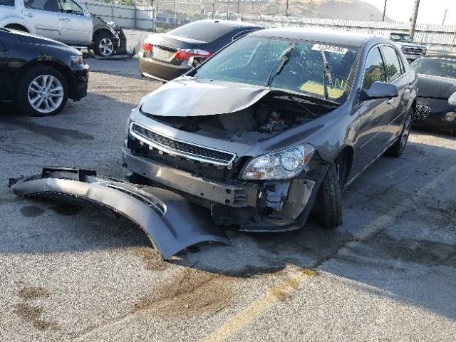 1G1ZC5EU7CF117527 - 2012 CHEVROLET MALIBU 1LT GRAY photo 2