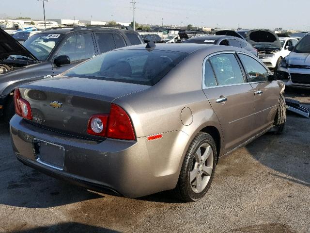 1G1ZC5EU7CF117527 - 2012 CHEVROLET MALIBU 1LT GRAY photo 4