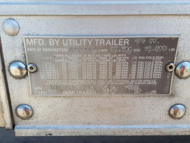 1UYVS2532AU887529 - 2010 UTILITY TRAILER WHITE photo 10