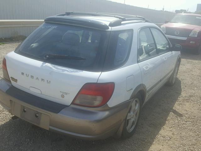 JF1GG68512H832552 - 2002 SUBARU IMPREZA OU WHITE photo 4