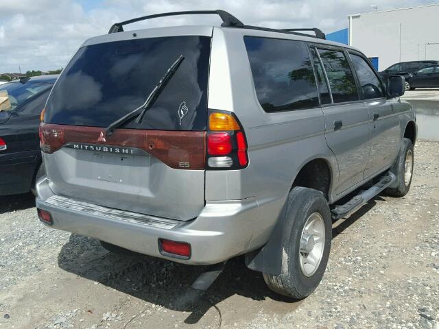 JA4LS21H41P051754 - 2001 MITSUBISHI MONTERO SP GRAY photo 4