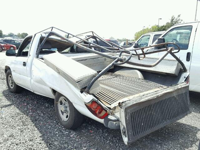 1GCEC14VX2Z210841 - 2002 CHEVROLET SILVERADO WHITE photo 3