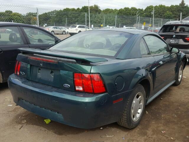 1FAFP40481F179585 - 2001 FORD MUSTANG GREEN photo 4