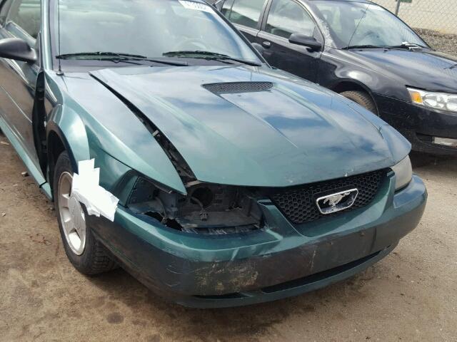 1FAFP40481F179585 - 2001 FORD MUSTANG GREEN photo 9