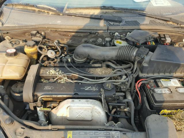 1FAFP38301W184432 - 2001 FORD FOCUS ZTS BLACK photo 7