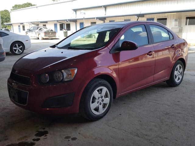 1G1JA5SH1E4239079 - 2014 CHEVROLET SONIC LS წითელი ფოტო 2