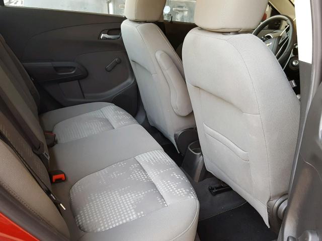 1G1JA5SH1E4239079 - 2014 CHEVROLET SONIC LS წითელი ფოტო 6