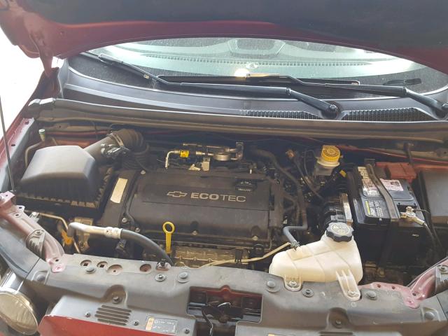 1G1JA5SH1E4239079 - 2014 CHEVROLET SONIC LS წითელი ფოტო 7