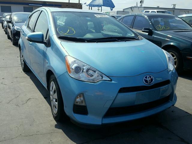 JTDKDTB37E1082543 - 2014 TOYOTA PRIUS C BLUE photo 1