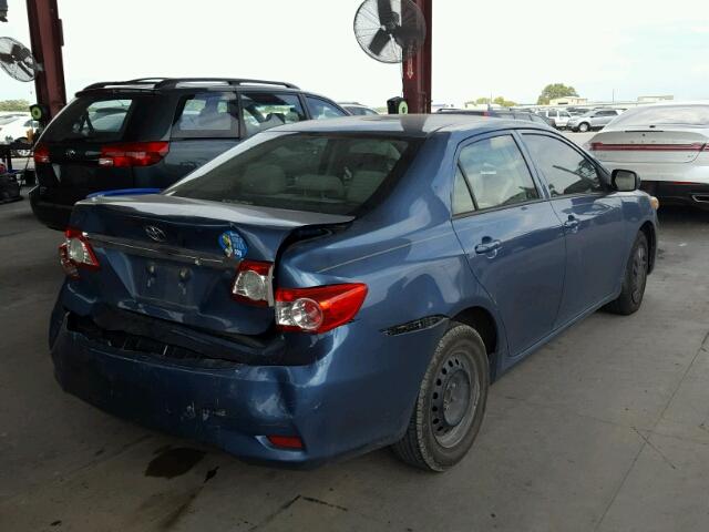 5YFBU4EE7CP032351 - 2012 TOYOTA COROLLA BLUE photo 4