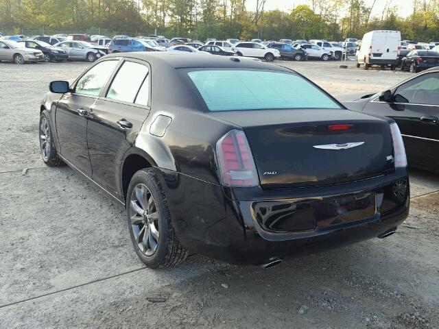 2C3CCAGG3EH309725 - 2014 CHRYSLER 300 S BLACK photo 3