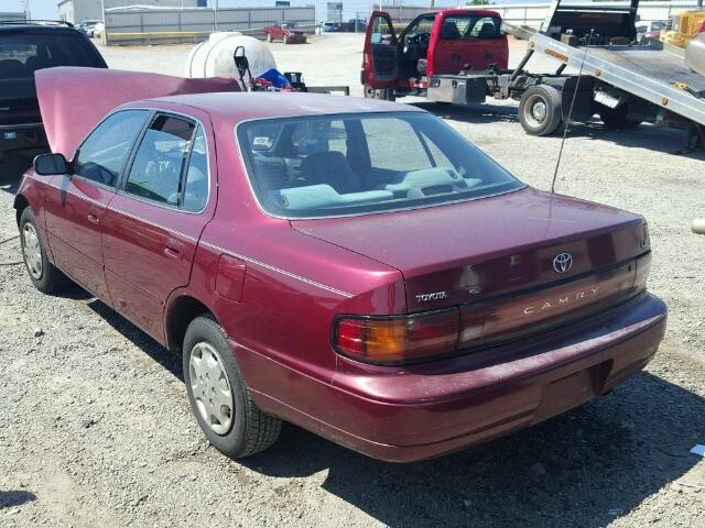 4T1SK12E8NU114860 - 1992 TOYOTA CAMRY LE BURGUNDY photo 3