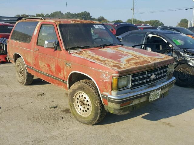 1GNCT18Z9K8174920 - 1989 CHEVROLET BLAZER S10 RED photo 1