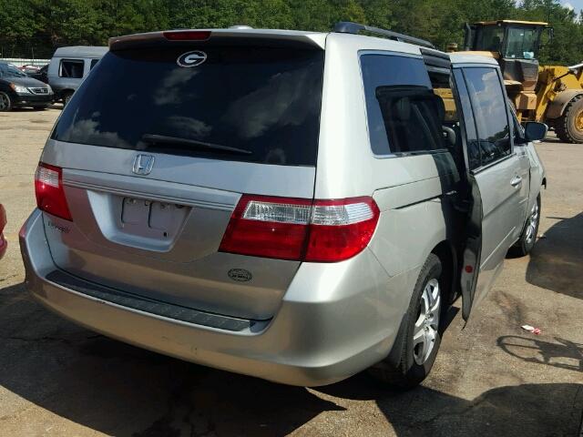 5FNRL38717B104638 - 2007 HONDA ODYSSEY EX SILVER photo 4