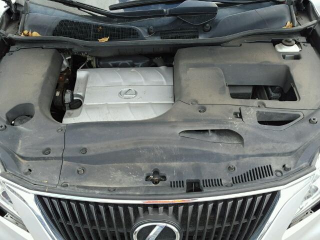 2T2ZK1BA4BC060302 - 2011 LEXUS RX 350 SILVER photo 7