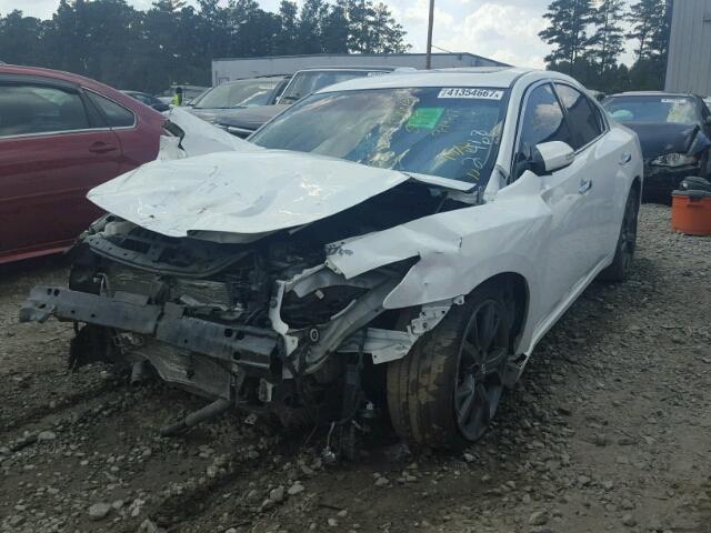 1N4AA5AP4EC462468 - 2014 NISSAN MAXIMA WHITE photo 2